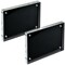 Azar Displays Black Acrylic Block with Metal Back Plate 5 in. X 7 in., 2PK 104667-BLK-2PK - alternate 1